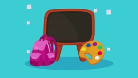 A chalkboard with school supplies is a timeless representation of education, learning, and back-to-school themes. This concept typically features a black or green chalkboard surrounded by stationery i - Powered by Shutterstock - Get 15% off with code: PIKWIZARD15