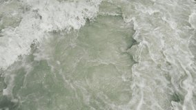Close-up of alpine river rapid with foamy water patterns - Powered by Shutterstock - Get 15% off with code: PIKWIZARD15