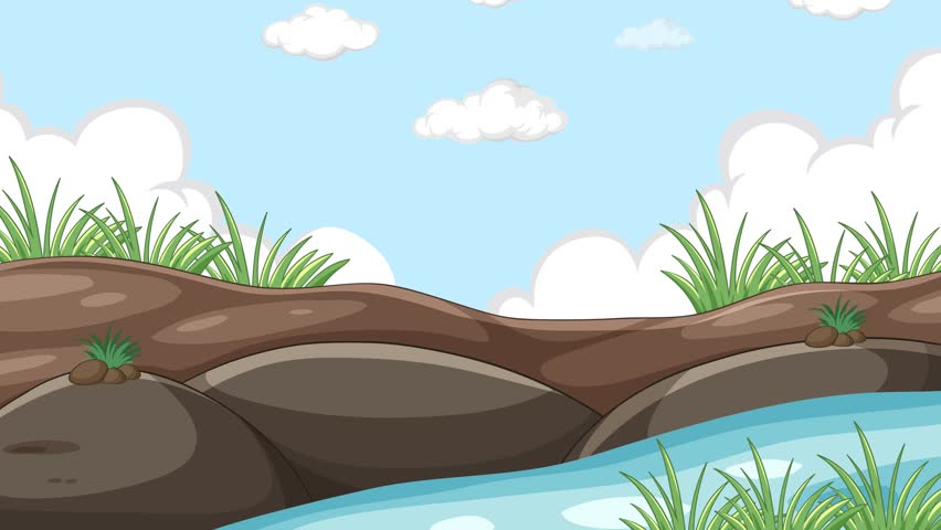 Labeled platypus anatomy animation with smooth transitions, educational style, and clear background illustration