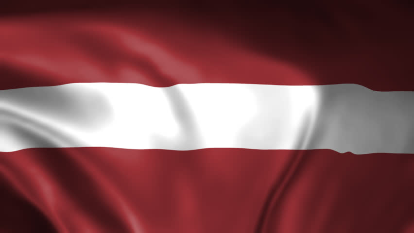 Waving Flag Latvia Animation elegant and simple