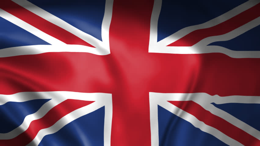 Waving Flag United Kingdom Animation elegant and simple