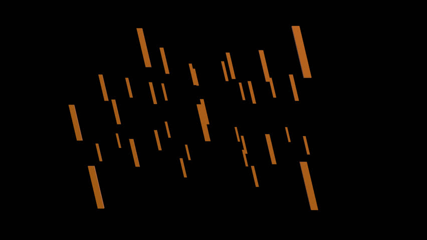 Backslash Sign 3D animation. Alpha matte with transparent background 4K resolution.