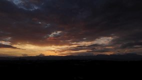 Sunset over tropical cityscape with palm silhouettes - Powered by Shutterstock - Get 15% off with code: PIKWIZARD15