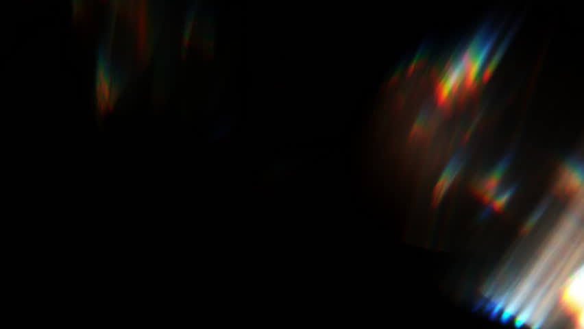 Real Shooted Cinematic Lens Flare Overlay on Black Background at 1000fps Slow Motion.