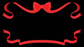 Flat ribbon frame, animation, transparent background - Powered by Shutterstock - Get 15% off with code: PIKWIZARD15