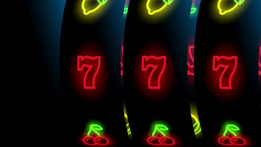 Modern Neon Slot Machine | Futuristic Casino Design, Glowing Lights, and Gaming Concept