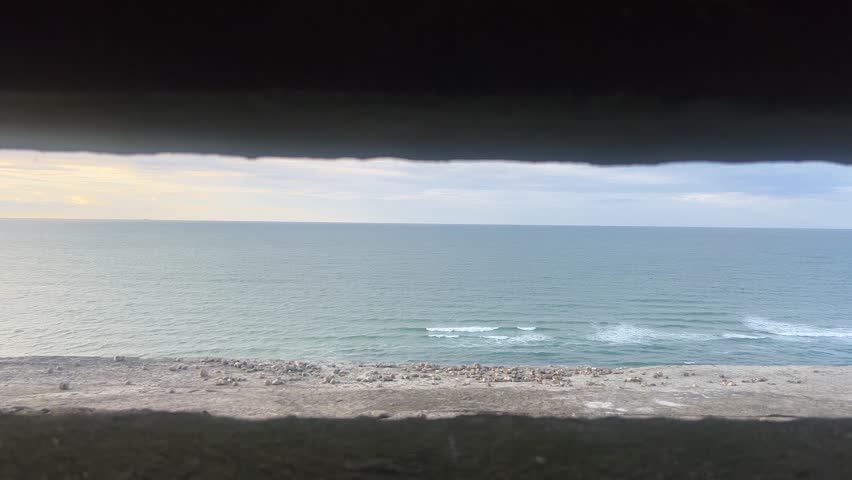 Bulbjerg natural cliffs at the North Sea coast in Denmark. Denmark, Jutland, Bulbjerg. Dune landscape. Bulbjerg Vogelfelsen. Scenic view of sea against sky. Bird cliff. Beautiful destination. North 