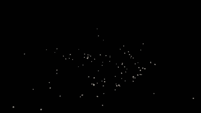 This stock motion graphics video shows debris sprouting out of the floor on an alpha channel background.