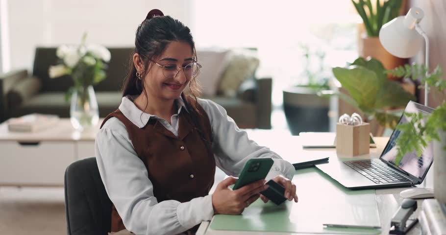 Happy woman, phone and dancing with credit card for online shopping, payment or discount in home. Excited, female person or shopper with smile, debit or mobile smartphone for ecommerce or banking app