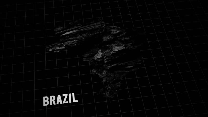 Brazil Map Animation In Cinematic 3D Style