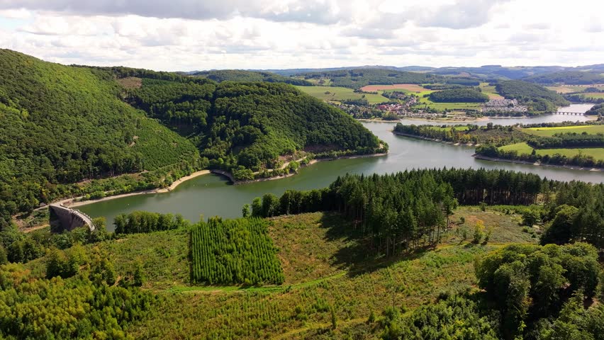 the diemelsee lake in germany 4k2 5fps video