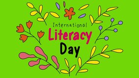 International Literacy Day video animation | Doodle text | Green screen - Powered by Shutterstock - Get 15% off with code: PIKWIZARD15