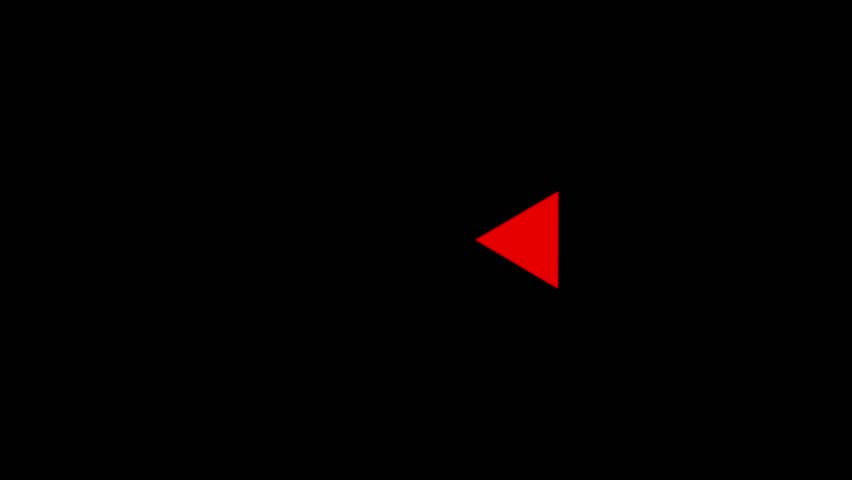 Reverse arrow icon animation,VHS Reverse Tape Display  