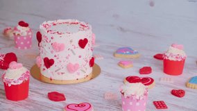 Delicious sweet treats for Valentine’s Day. Romantic chocolates, candies, desserts, and festive snacks perfect for love celebrations, gifts, and holiday designs. - Powered by Shutterstock - Get 15% off with code: PIKWIZARD15