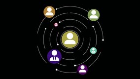 Network of People Icons Connected by Lines Animation - Powered by Shutterstock - Get 15% off with code: PIKWIZARD15