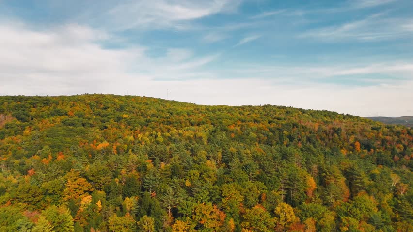 Beauty in Maine: Aerial views Fall Foliage in Western Maine VIdeo 2