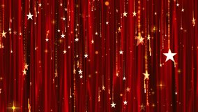 particle red silk five-pointed star theme stage background - Powered by Shutterstock - Get 15% off with code: PIKWIZARD15