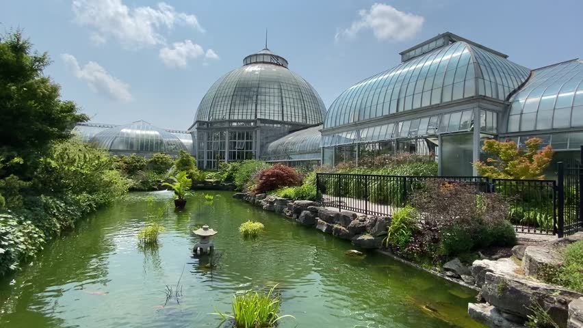 Exterior View of the Detroit Botanical Gardens