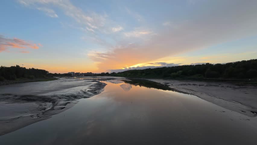 Video of Gorgeous Sunset at the River, Dundalk, County Louth, Ireland