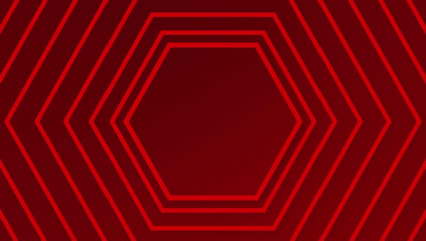 red hexagon tunnel animation background loop for visuals presentations and motion graphics design. Perfect for you 100