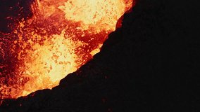 Volcanic eruption up-close geology geothermal natural activity molten rock magma lava Iceland - Powered by Shutterstock - Get 15% off with code: PIKWIZARD15