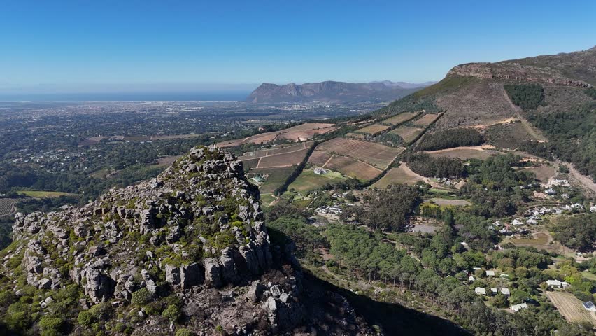 Aerial view of Table Mountain devil