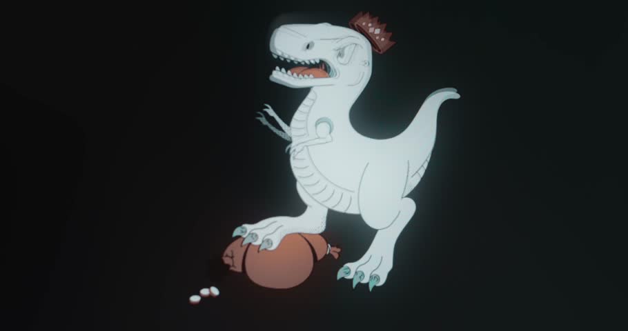 Tyrannosaurus Rex, T Rex wearing a crown