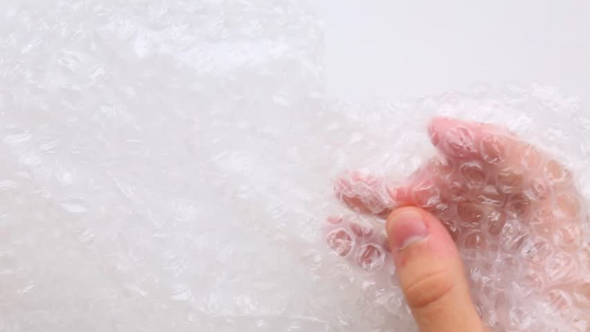 Intensive bubble wrap manipulation showing coordinated hand movements. Progressive popping sequence delivers ultimate ASMR satisfaction and complete stress relief. Part 3 of 3 Clutching and Bursting