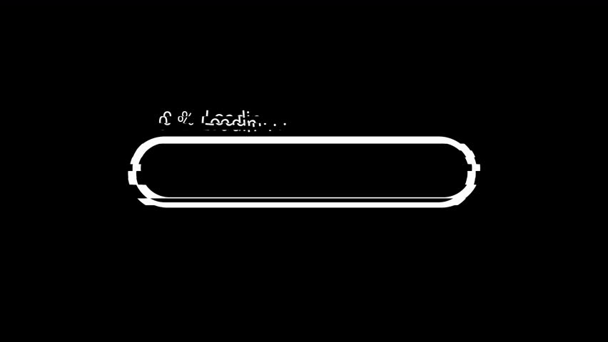 loading glitch bar animation. Loading bar from 0 to 100 new year transfer animation , arrow direction
