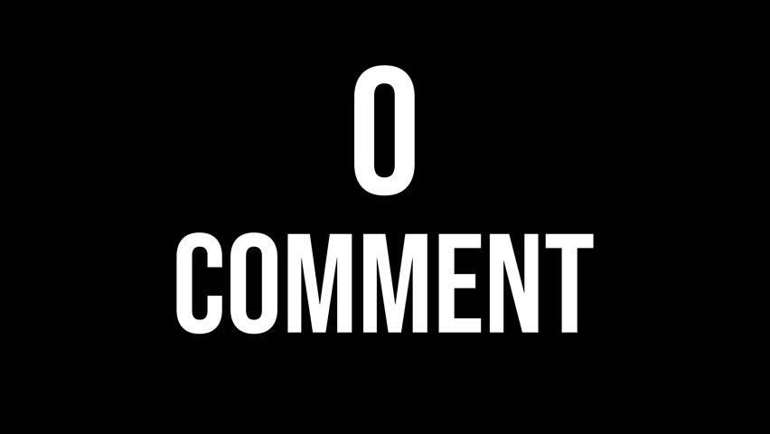 Animated Counter Quickly Increasing Comments from 0 to 2000 comment with white ink drops on a black background