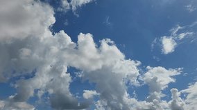 Cumulonimbus cloud timelapse. Blue sky time lapse. cinematic motion - Powered by Shutterstock - Get 15% off with code: PIKWIZARD15