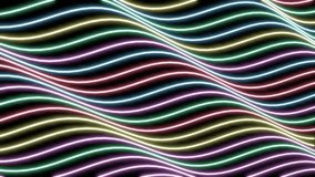 Abstract Neon Glowing Wave Lines Animation, Futuristic Colorful Energy Flow Background, Motion Graphic Wallpaper - Powered by Shutterstock - Get 15% off with code: PIKWIZARD15