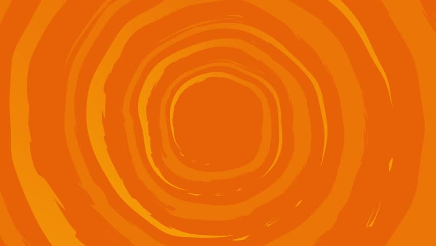 Doodle smooth orange yellow dynamic creative background. Abstract spiral modern animation. Seamless looped banner. Gradient blank backdrop. Halloween wallpaper design. Colorful childish presentation