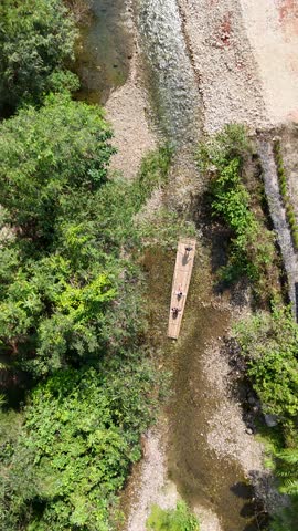 Boat safari along the river in the jungles of Thailand at the Khao Lake resort