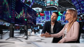 Working In Multiple Monitors Trading Shares On Stock Exchange Floor - Powered by Shutterstock - Get 15% off with code: PIKWIZARD15