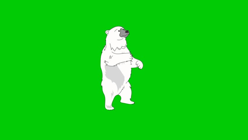 Animation of various animals with a green background.