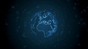 Global Communication Network Business Corporate Technology Particles Digital Background Loop - Powered by Shutterstock - Get 15% off with code: PIKWIZARD15