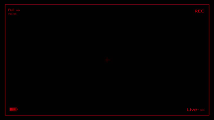 Cinematic Viewfinder Screen, On-Screen Recorder Interface, Retro Camcorder Display, Vintage Camera HUD