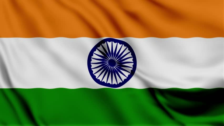 India Flag Waving Animation – Perfect Looping 4K Video Background with Official Colors