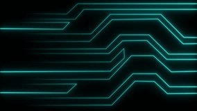 Futuristic Neon Lines Abstract Background Seamless Loop Cyan Glow Technology Data Flow Motion Graphics - Powered by Shutterstock - Get 15% off with code: PIKWIZARD15