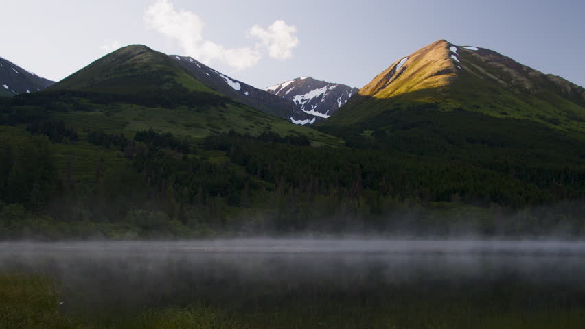 A Lake in Alaska at dawn
