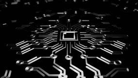 Futuristic digital circuit animation with glowing connections forming a network pattern. - Powered by Shutterstock - Get 15% off with code: PIKWIZARD15