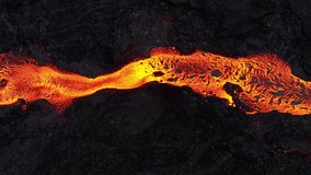 Lava River, Dramatic Volcanic Eruption, Magma River in Iceland - Powered by Shutterstock - Get 15% off with code: PIKWIZARD15