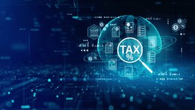 Modern digital tax analysis interface with global data network, charts, and financial documents. Ideal for fintech, accounting, and digital finance projects. - Powered by Shutterstock - Get 15% off with code: PIKWIZARD15