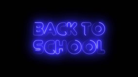 Back to School Neon Text Animation - Powered by Shutterstock - Get 15% off with code: PIKWIZARD15