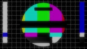 Vintage VHS Glitch TV Test Screen Animation, Retro Analog TV Color Bars with VHS Distortion - Powered by Shutterstock - Get 15% off with code: PIKWIZARD15