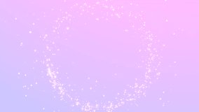 Cartoon magical sparkles moving in circular motion on a pink and purple gradient background animation. (loop) - Powered by Shutterstock - Get 15% off with code: PIKWIZARD15