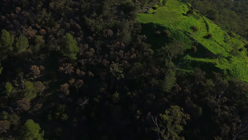 Black Hill Mountains scenic landscape with Adelaide city in the background