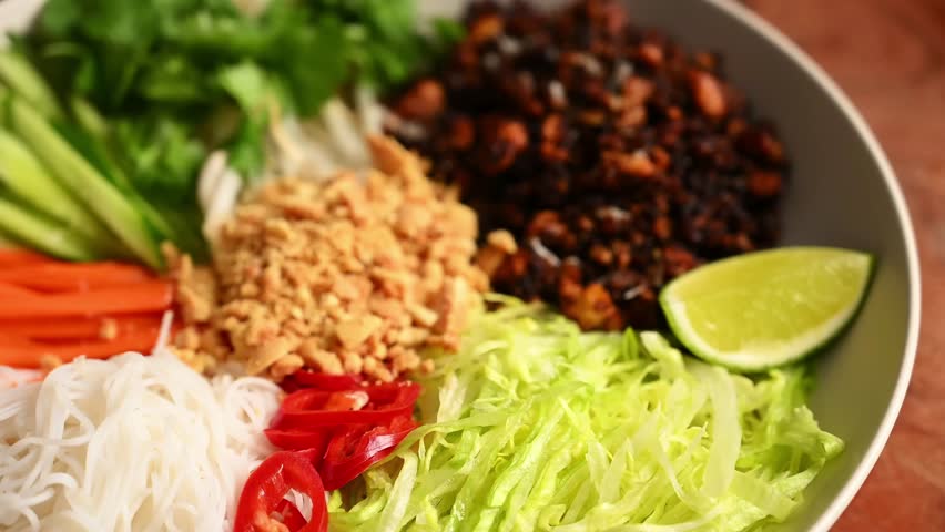 Noodles Platter Pasta Noodle Bowl - Tasty and Healthy Noodle Bowl, colorful and fresh, perfect for restaurant menus, healthy dining, gourmet meals, and Asian cuisine promotions.