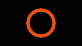 Orange Circular Loading Bar Animation on Black Background - Powered by Shutterstock - Get 15% off with code: PIKWIZARD15